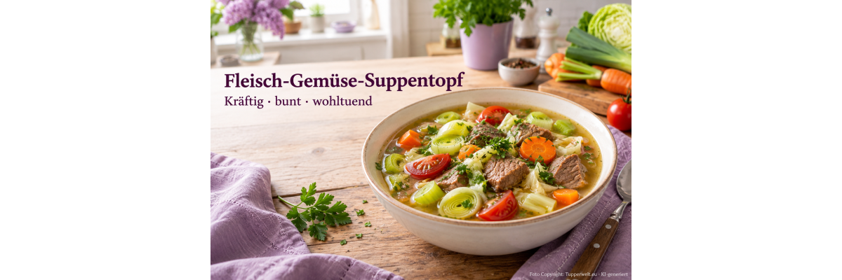 Fleisch-Gemüse-Suppentopf mit Rindfleisch - Fleisch-Gemüse-Suppentopf mit Rindfleisch
