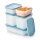 Gefrier-Behälter Eiskristall Set 5tlg hellblau