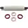 Profi-Teigrolle Backen Bordeauxrot D06 Nudelholz Back n Roll + Ringe