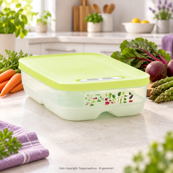 Tupperware KlimaOase 1,8 l flach – gelb