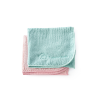 Mikrofaser Multi Hellblau + Rosa aus recycelten Materialien